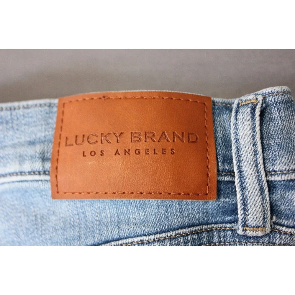 Lucky Brand Jeans Women High Rise Skinny Bridgette Button Fly Distressed 4/27 - Picture 8 of 15
